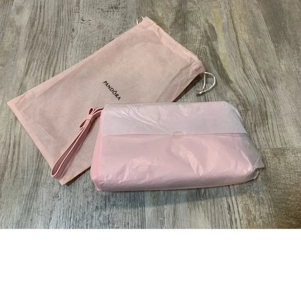 New PANDORA 10x6 Makeup bag Cosmetic Pouch   (Pale Rose)